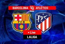اتلتيكو مدريد ضد برشلونة بث مباشر